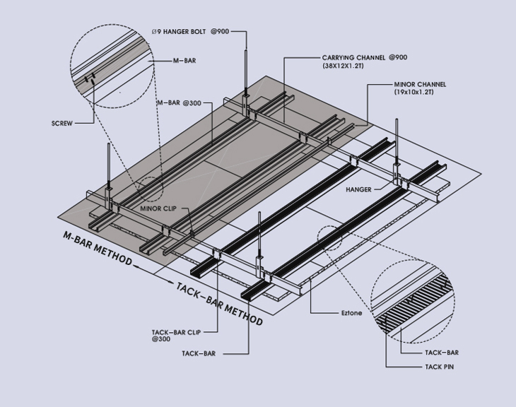 Eztone 천장구조도