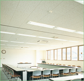 고품격 미네랄을 붙인 흡음 천장재 벽산 시스톤 Byucksan Systone